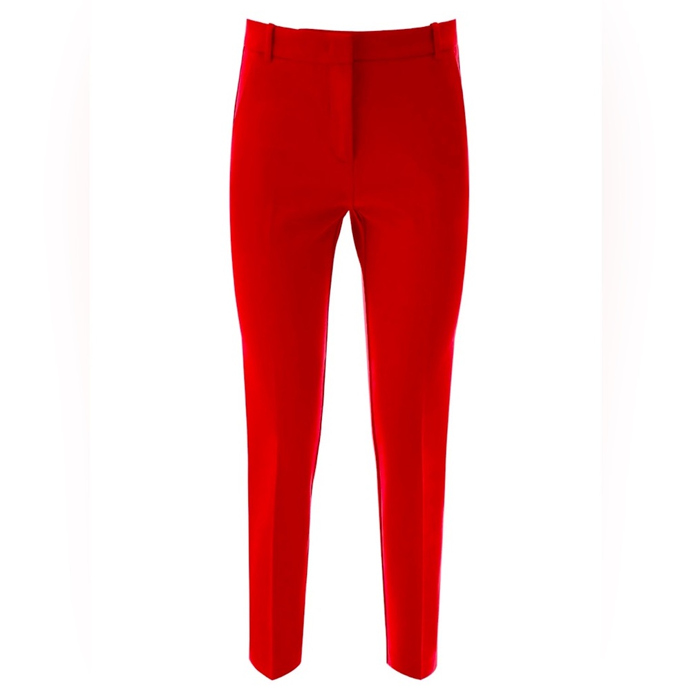 PINKO PUNTO STOFFA SCUBA PANTS / NWT / RED / SIZE 42 / US 6